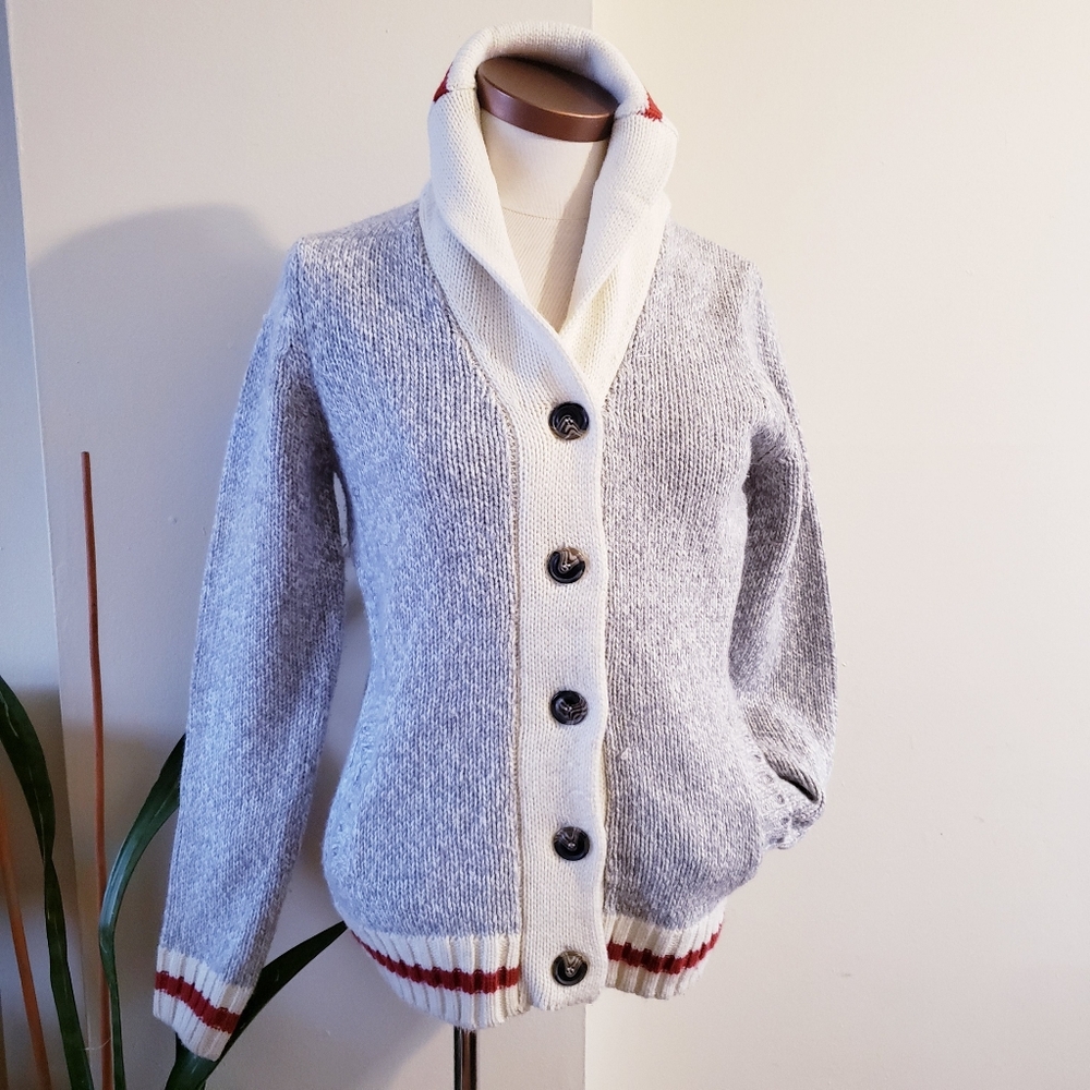 Bluenotes Knit Button Front Cabin Cardigan - S